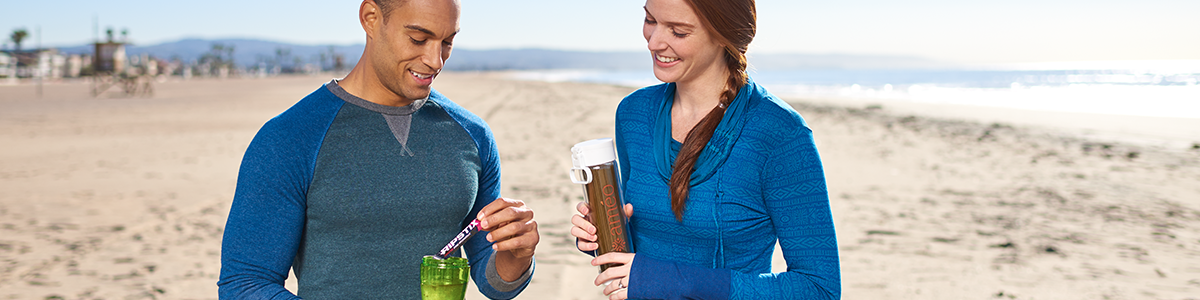 Couple enjoying Zija Product